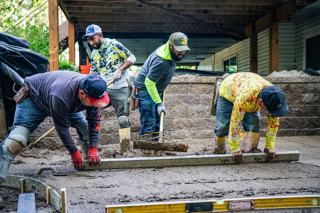 Screeding The Slab